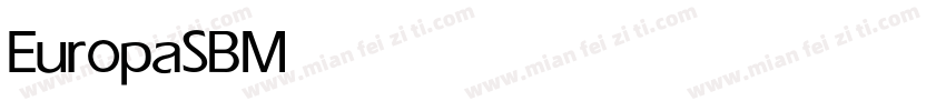 EuropaSB Medium字体转换